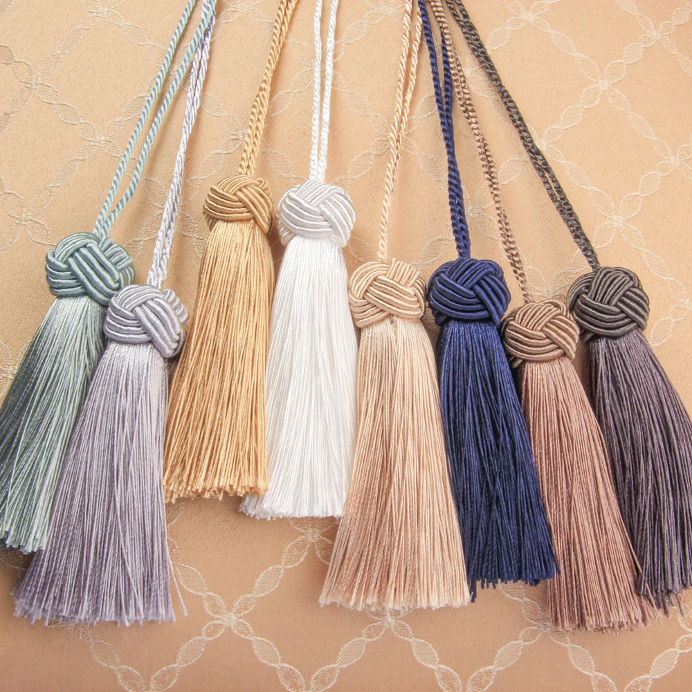 4Pc Bookmark Small Tassel for Crafts Keychains Tassles Trim Silk