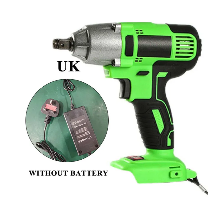 

US /UK /EU plug Impact wrench With Charger Input 110V-240V Impact flatness rate 0-3200ipm Screw diameter 4-26 meters