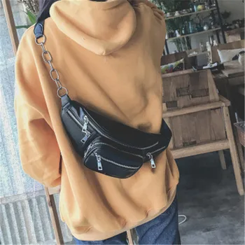 

New Women Waist Bag Multifunction Women Waist Fashion Leather Phone Bags Small Belt Bag Cool Packs For Women