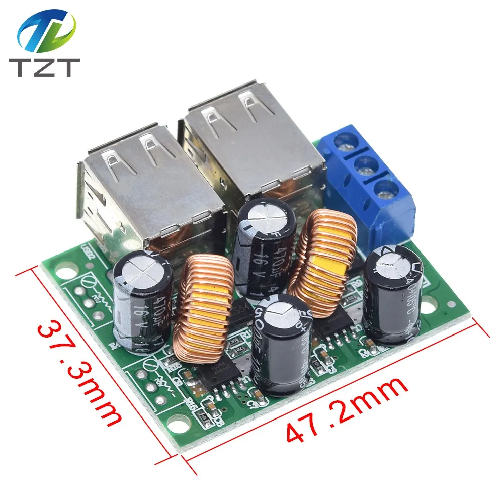 4 четыре USB порта A5268 понижающий источник питания конвертер плата модуль DC 12V 24V 40V