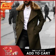 #Special Offers Men Wool Coat Winter Faux Fur Collar Warm Long Coats Men's Overcoat Trench Overcoat Fashion Vintage Army Green Long Jacket Man #Special Offers Men Wool Coat Winter Faux Fur Collar Warm Long Coats Men's Overcoat Trench Overcoat Fashion Vintage Army Green Long Jacket Man
