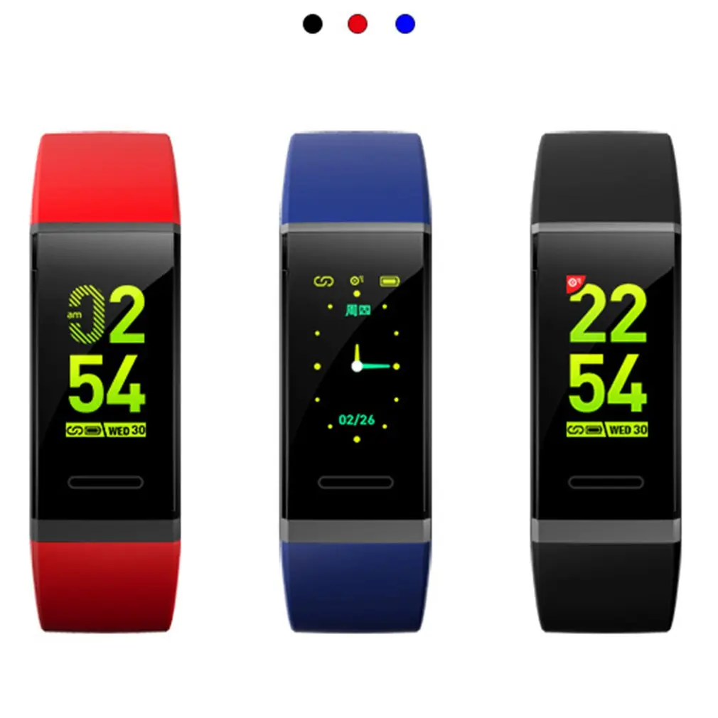 V11 Color Screen Sports Step Count Heart Rate Blood Pressure Raise Hand Information Push Smart Bracelet