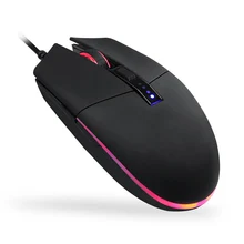 Проводная игровая клавиатура Мышь эргономичный 4-Скорость Точек на дюйм регулировки RGB мыши с подсветкой для портативных ПК FKU66