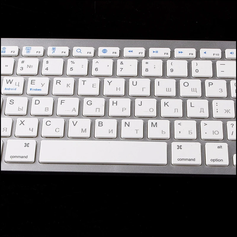 Русская Мини Беспроводная Bluetooth 3,0 тонкая клавиатура для окна Mac pc tablet
