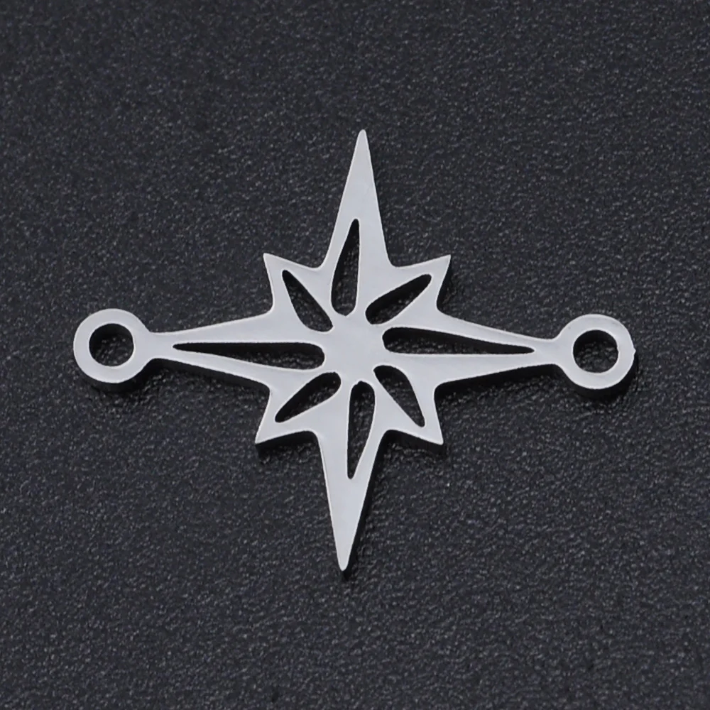 5pcs/lot Stainless Steel Geometry Circles Charms Pendants Wholesale Never  Tarnish Top Quality Bracelet Making Charms