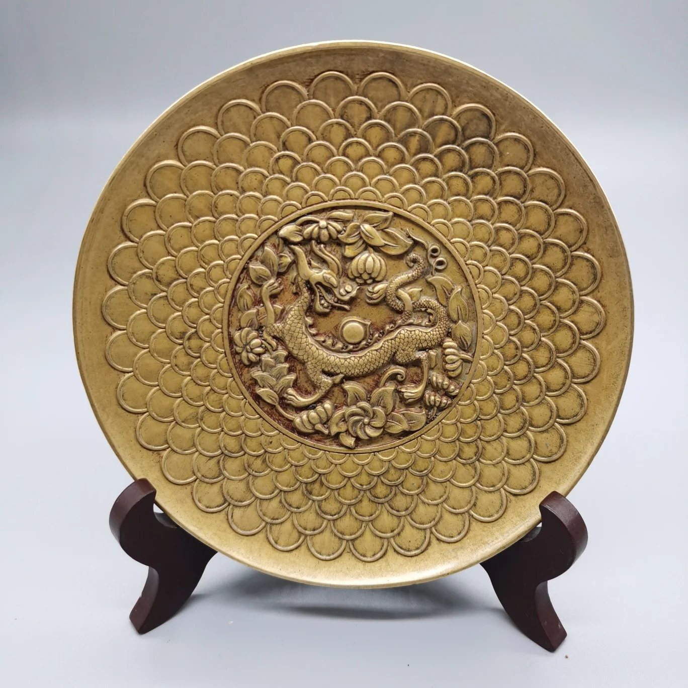 

Pure copper four beast plates , green dragon plate, Exquisite home feng shui decorations, Town house ward off evil spirits