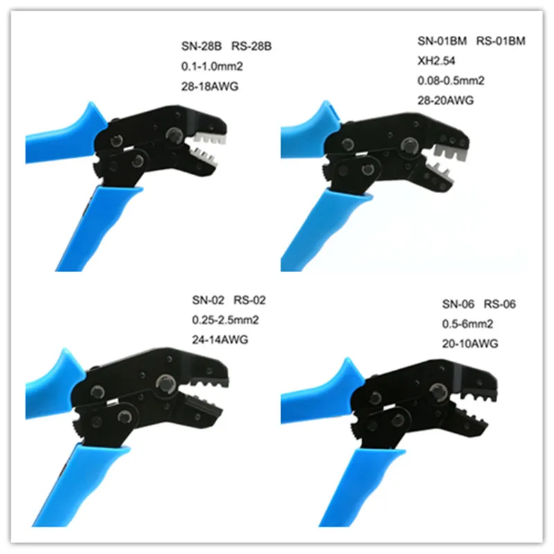 

D-SUB SN-48B SN-28B RS-01BM SN-01BM Crimping Tool Crimping Plier For XH2.54 2.54mm KF2510 SM 3.96mm Plug Terminals Dupont
