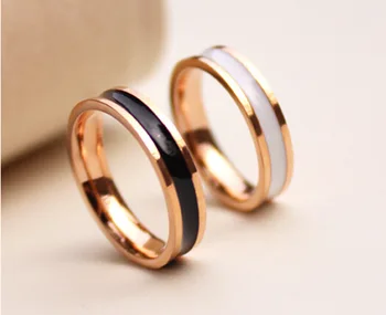 

Titanium steel ring men's smart display student simple society girlfriends titanium steel ring temperature