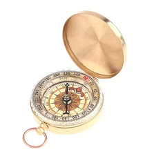 Светящийся Походный походный портативный латунный Карманный Золотой компас набор для выживания навигационный барометр Восточный альтиметр инструменты