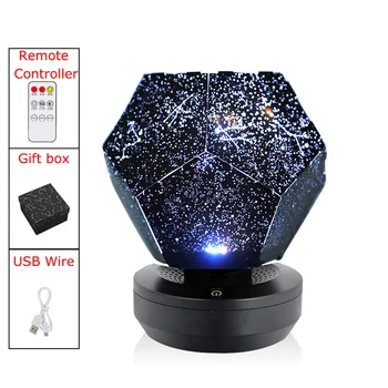 

Rechargeable Rotating Remote Control Star Light Night Lights Projector Spin Starry Sky Star Master Children Kids Baby Sleep