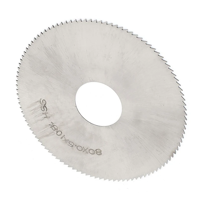 High Speed Steel 108T Slitting Saw Blade 80mm x 0.5mm x 22mm