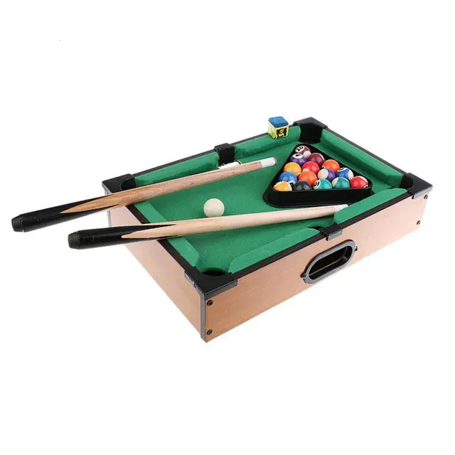 US $22.22 Mini Tabletop Pool Table Desktop Billiards Sets Children'S Play Sports Balls Sports Toys Xmas Gift 