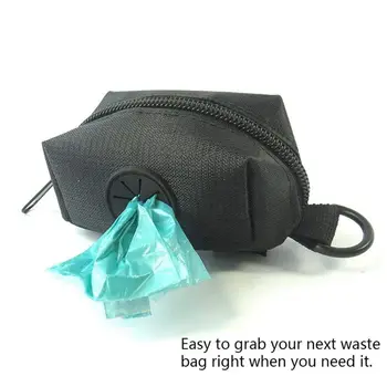 

New Poop Bag Dispenser, Dog Poop Bag Holder Leash Attachment - Walking, Running or Hiking Accessory