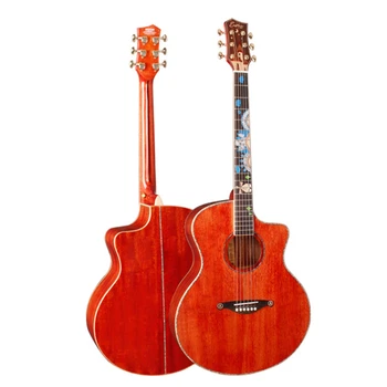

41inch Mahogany Acoustic Guitar 4 String Rosewood Fingerboard Folk Guitar Concert Professional Guitar AGT187