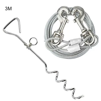 

Outdoor Dog Fixed Pile with Leashes Handle Spiral Anti Wrap Knotting Meadow Dog Nail Pet Accessory for Camping Bolt Dog Pile New