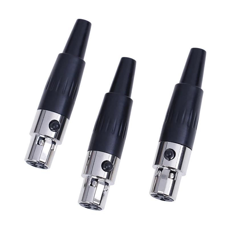 

3pin Female Plug Mini TA3F XLR Audio Microphone Connector MIC Adapter
