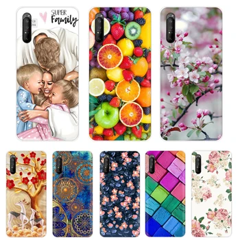 Перейти на Алиэкспресс и купить Мягкий силиконовый чехол для Sony Xperia 1 II, прозрачный защитный чехол из ТПУ для Sony Xperia 10 II 1 ii, чехол-бампер для телефона