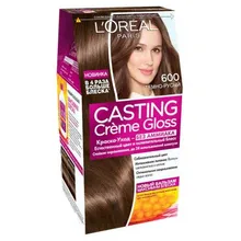 Краска для волос «Casting Creme Gloss» L'Oreal Paris, 600 Темно русый