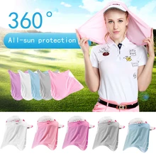 Солнцезащитный козырек для гольфа, ошейник, ледяной шарф, дышащий солнцезащитный козырек для гольфа, маски, крутой и дышащий, 360 градусов, Солнцезащитный воротник для мужчин и женщин