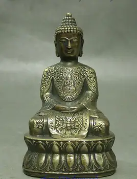 

Tibet Buddhism Bronze Copper Shakyamuni Sakyamuni Amitabha Buddha Statue
