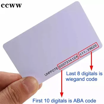 10Pcs 125KHz ID EM4100 TK4100 Read Only Blank Cards RFID Token Tag Proximity Chip Patrol Management Access Control Card 1