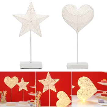 

LED Rattan Small Table Lamp Modeling Lamp Home Room Desktop Ornament Decorative Lighting Eye-protect TN99
