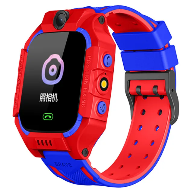 Red not waterproof S19 водонепроницаемые Смарт-часы для детей LBS трекер умные часы SOS Вызов для детей анти потеря монитор детские наручные часы для мальчиков и девочек - Цвет: Red not waterproof