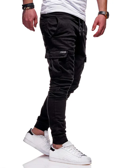 Men Pants Thin Fashion Casual Jogger Pants 2020 Streetwear Cargo Pants Men's Multi-pockets Trousers Fitness Gyms Sweatpants Mens 2