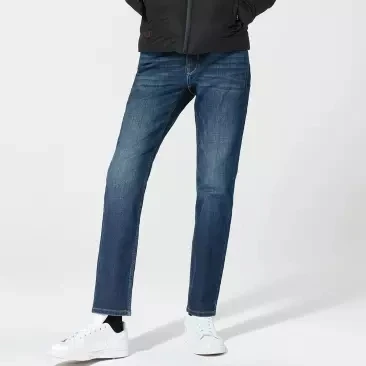 Xiaomi Cottonsmith Autumn Winter Coffee carbon Warm fleece jeans Soft Casual Slim Straight Pants Fa