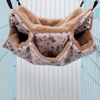 

Three-layer Pet Hammock Soft Cat Hammock Winter Hammock Pet Kitten Cage Bed Cover Cushion Bed for Cats Dogs