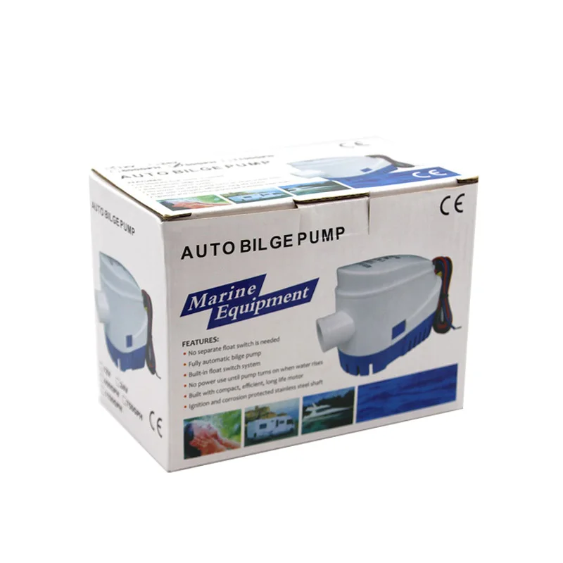 Water Pump Automatic Boat Submersible Bilge 12V 24V DC Electric Marine 6500GPH 750GPH 1100GPH With Switch