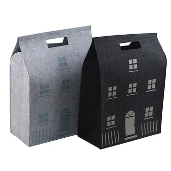 

Swiss Style Toy House Storage Bag Wool Felt Home Decoration Non-Woven Wash Storage Bag