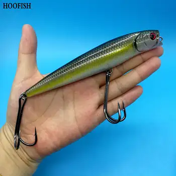 

HOOFISH 4PCS/LOT Chicken Claw popper Fishing Lure 33g/140mm 4colors Duple Hook Seawater Artificial Lures Ocean Hard Bait