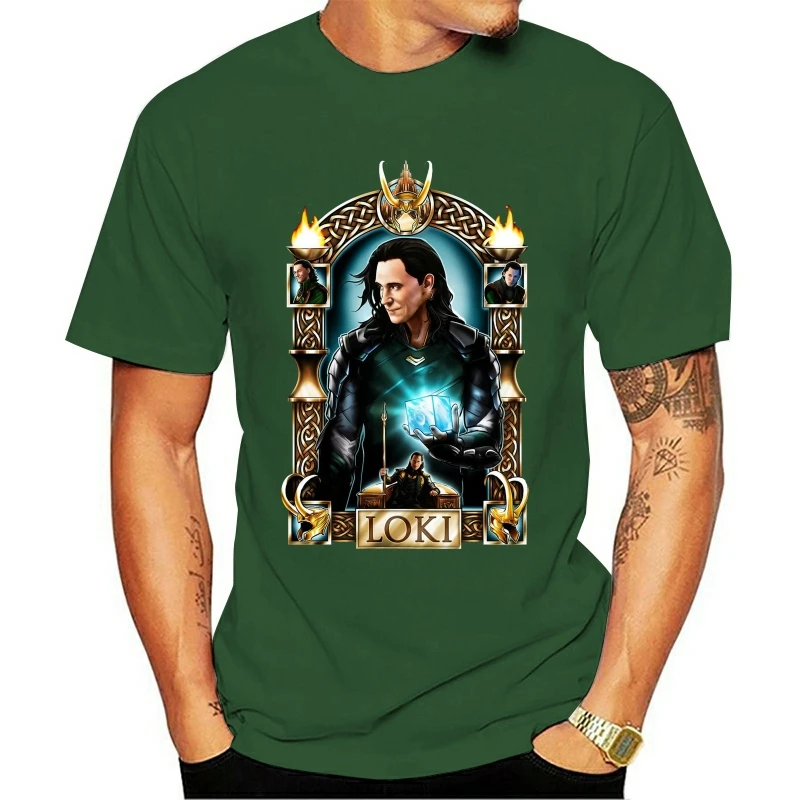 Мужская черная футболка 2020 Loki Teeshot |