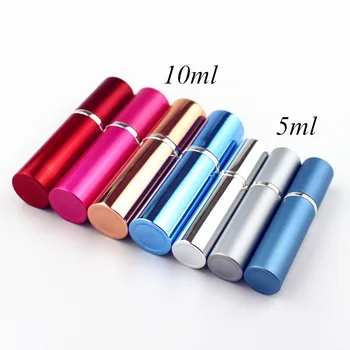

2pcs Empty Metal Parfume Atomiser Sprayer Portable Mini Perfume Glass Bottle Travel Aluminum Spray Atomizer 5ml 10ml