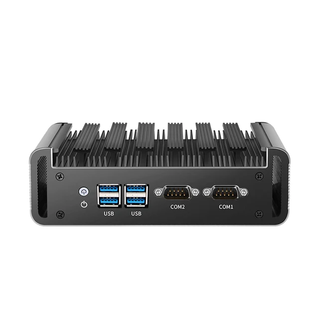 Fanless Mini PC Intel Core i7-5500U i5-5200U i3-5005U Dual Ethernet 2x RS232 HDMI VGA Video Output WiFi Support Windows Linux OS 3