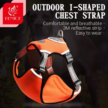 

Pet Harness Nylon Fenice Reflective Comfortable and Breathable Explosion-proof Small Medium Large Outdoor Camping Supplies