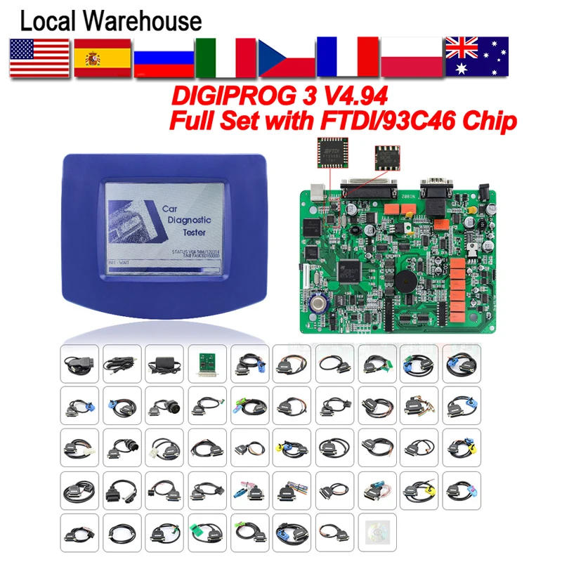 Программатор Digiprog 3 со скидкой FTDI FT232BL v4.94 OBD ST01 ST04 DIGIPROG III |