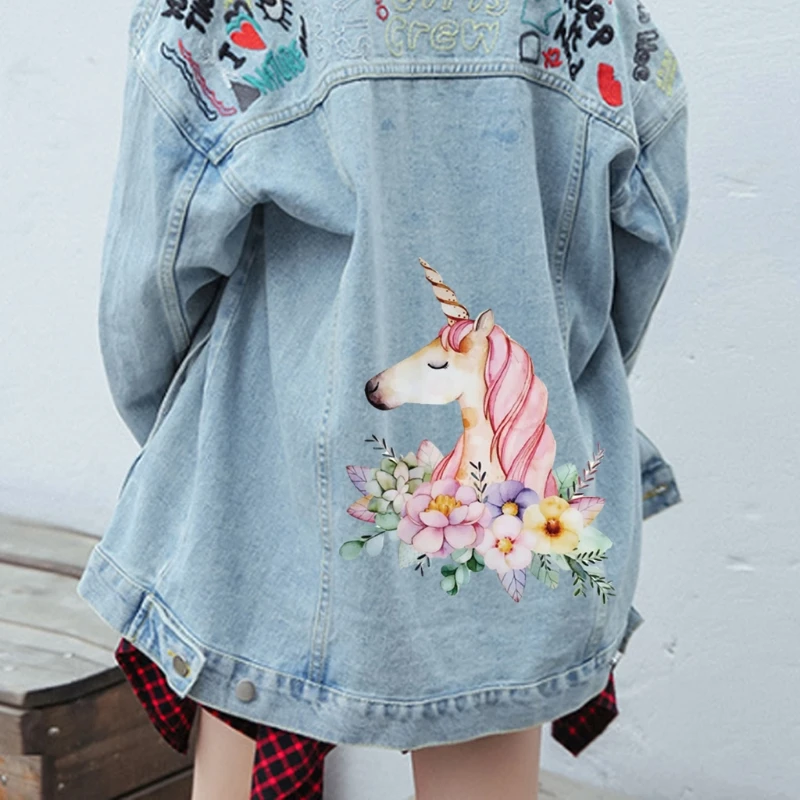 Нашивки DIY одежда милый узор патч теплопередача железные Наклейки Аппликации 72XF