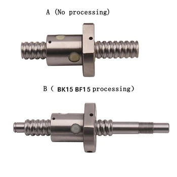

Ballscrew SFU2010 length 850mm ball screw with flange single nut or BK15 BF15 end machined CNC parts