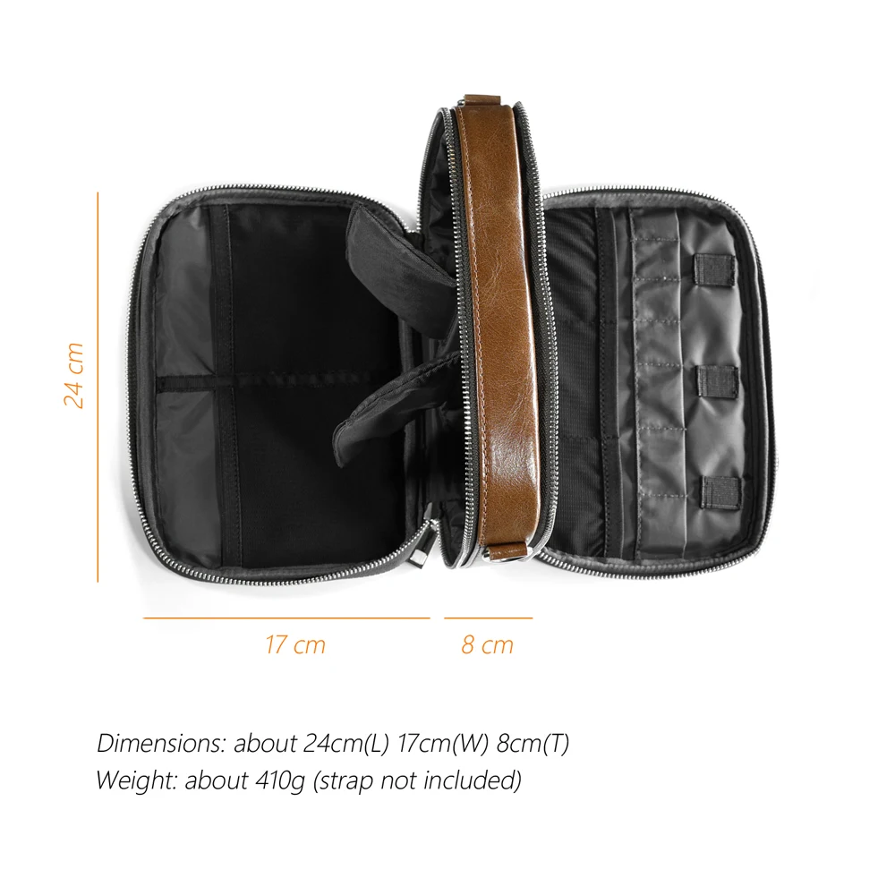 DD ddHiFi C 2020 Brown Customized HiFi Carrying Case for Audiophiles Storage Bag for DAP DAC and Headphone Protective Case