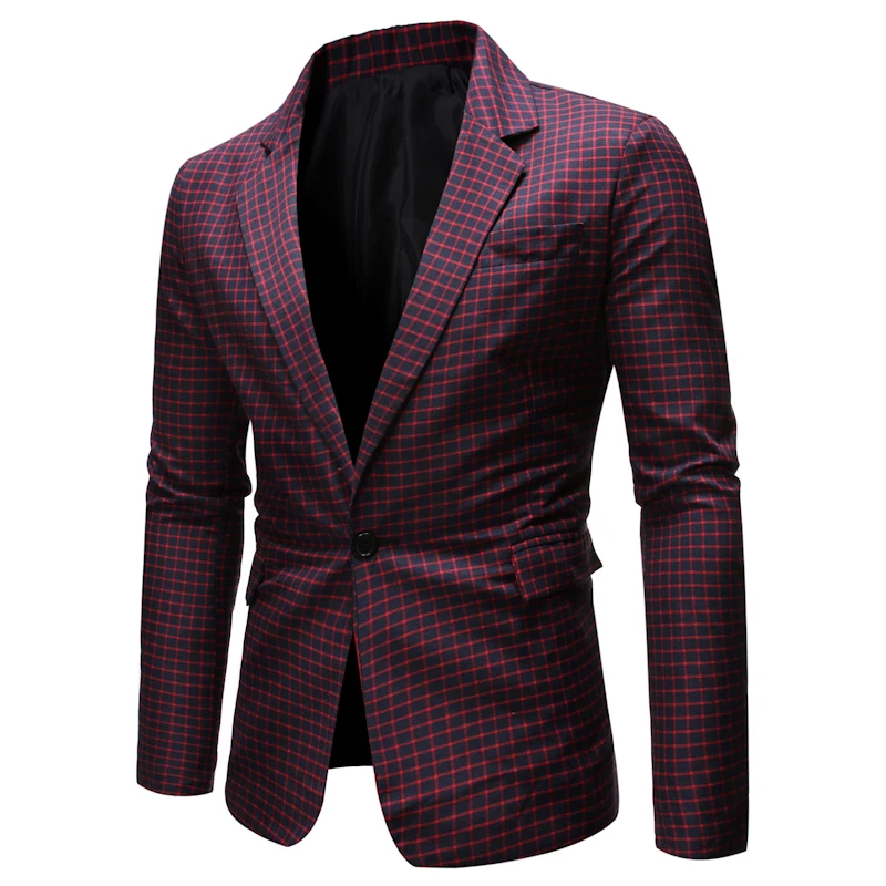 

Men's Casual Suit Slim Fit One Button Suits Wedding Suit Plus Size Blazer