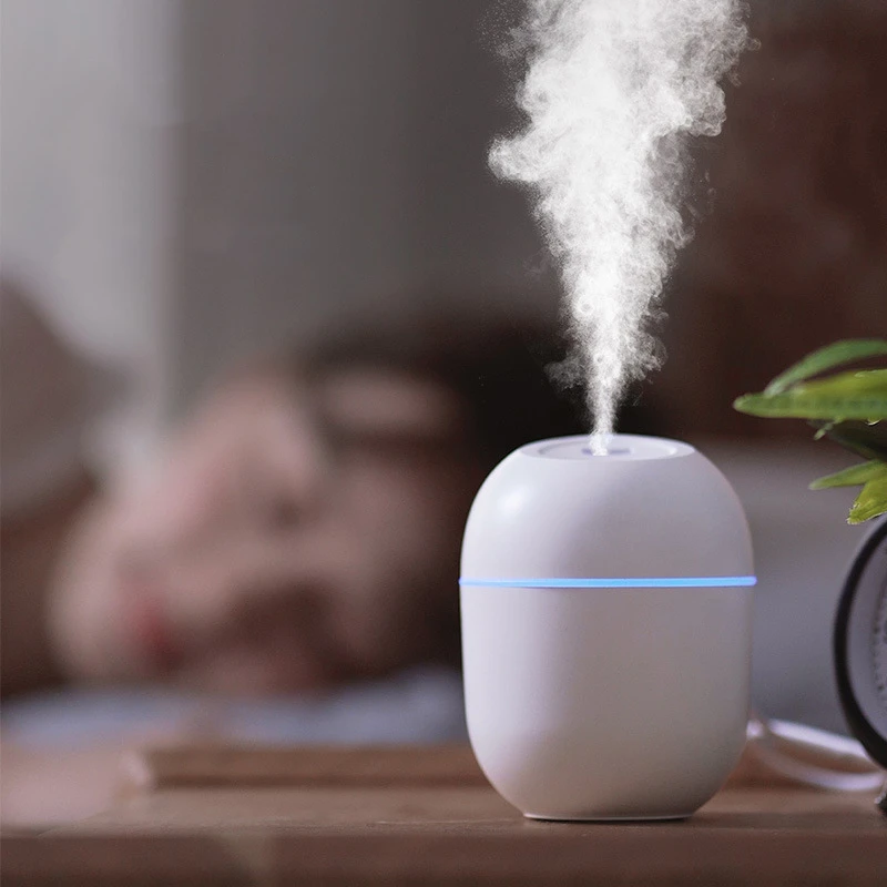 Air Humidifier Mini Ultrasonic USB Essential Oil Diffuser Car Purifier Aroma Anion Mist Maker for Home Car with LED Night Lamp