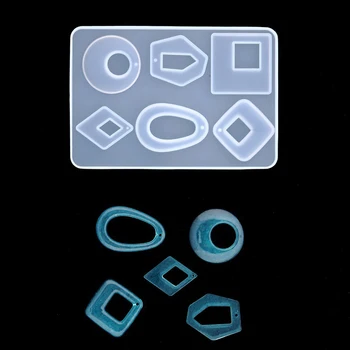 

6 Grids Pendant Silicone Mold Jewelry Making Resin Mould DIY Hand Craft for Jewelry Necklace Earring Chams Pendant Making