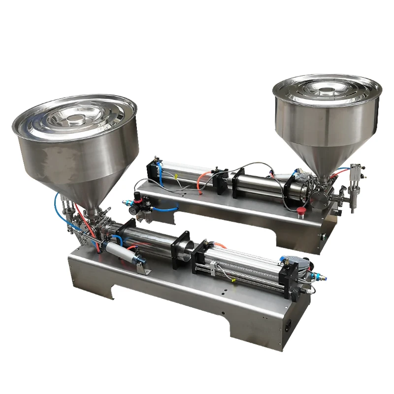 Pneumatic piston filling machine 5-50ml capacity high accurate fluid filling machine food soft drink cosmetic filler SHENLIN afbeelding