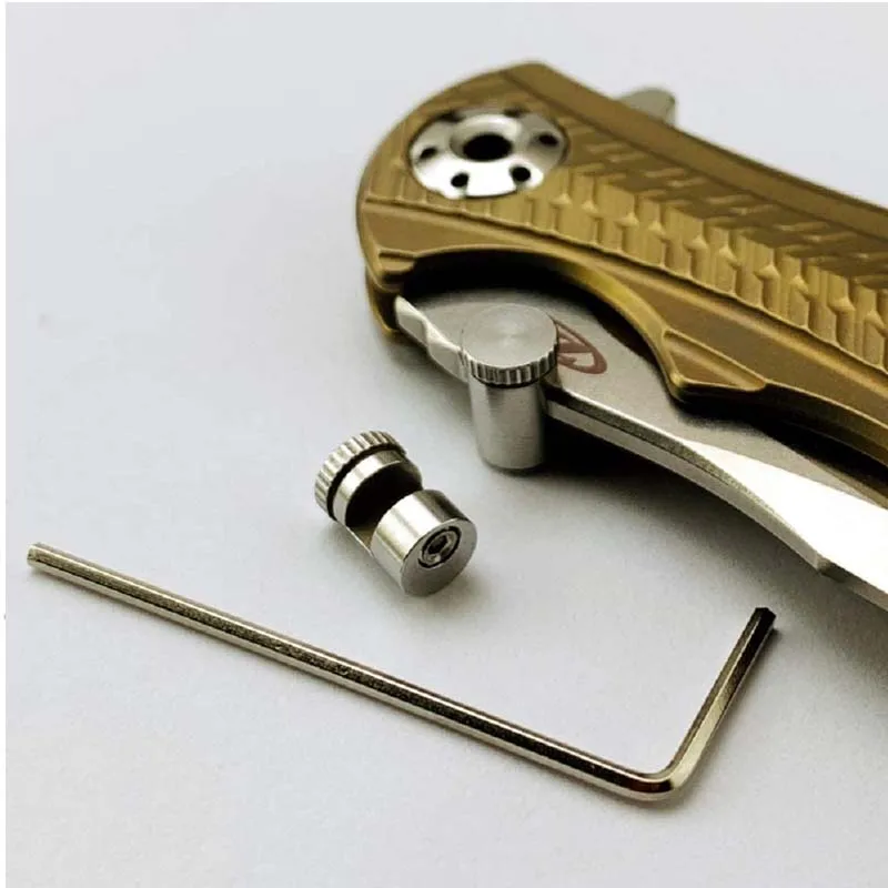 Thumb Stud Push Knife Button Thumb Stud Replacement for Buck 110 with Hex Wrench Camping Tool Accessories For Knife 110 folding knife pocket knives camping knives