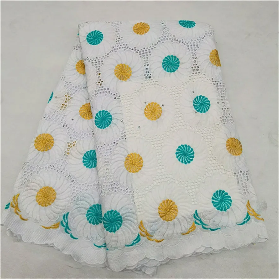 Швейцарская вуаль кружева в швейцарском стиле высокого качества tissu Африканский хлопок сухое кружево последняя ткань из Дубая нигерийское кружево для женщин 5 ярдов