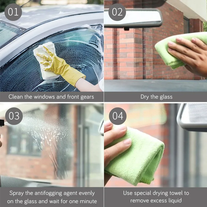 Анти-туман нано керамическое Жидкое чистящее средство для защиты салона автомобиля против запотевания мытья керамическое средство s#0