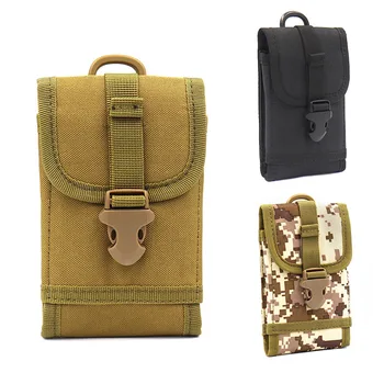

Outdoor men's single layer thin vertical multi-function wear belt 6.5 inch mobile phone bag tactical waist bag