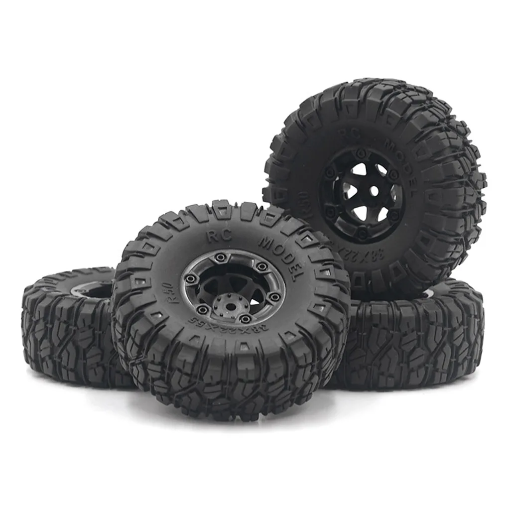 Radio-Controlled RC Crawler R 100mm Tyres 55mm Wheel Hub Tires for RC Car Accessories Parts
